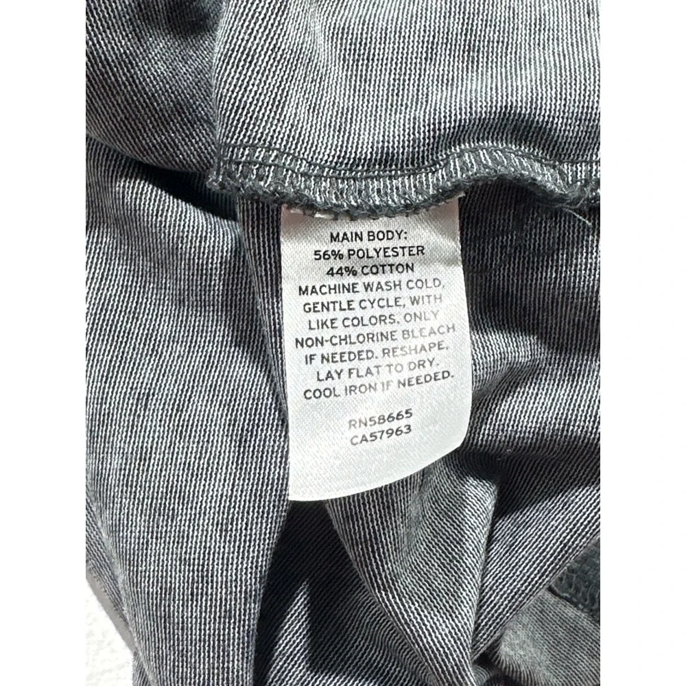 Treasure & Bond Gray Ruched Side Sleeveless Sheath Dress XL Heathered Knit